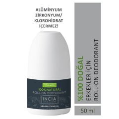 INCIA Doğal Roll-On Deodorant (Erkekler İçin) 50 ml