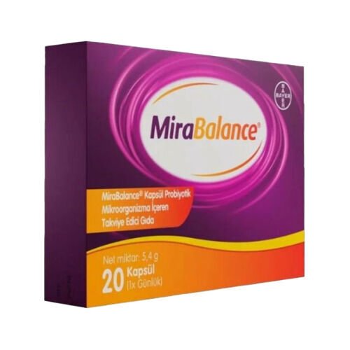 Bayer Mirabalance Probiyotik İçeren Takviye Edici Gıda 20 Kapsül 