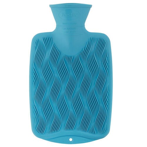 Fashy Termofor Çocuk Dalga Desen Sıcak Su Torbası -Mavi 0,8 L