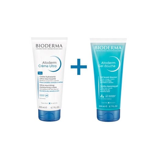 Bioderma Atoderm Cream Ultra 200 ml +  Atoderm Shower Gel 200 ml