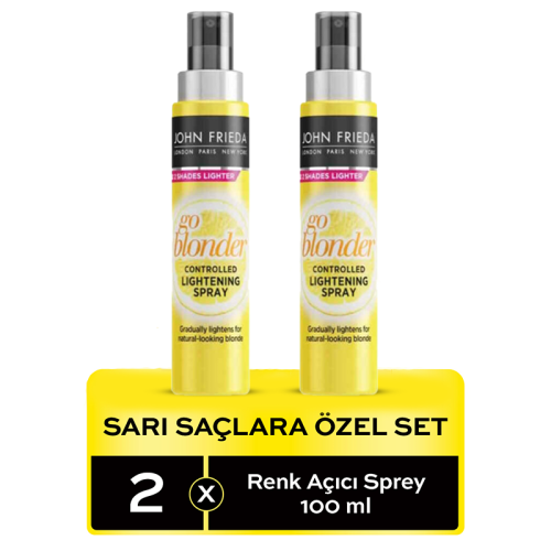 John Frieda Go Blonder Sarı Saçlara Özel Renk Açıcı Sprey Set