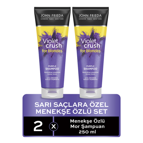 John Frieda Violet Crush Sarı Saçlara Özel Menekşe Özlü Set