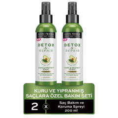 John Frieda Detox and Repair Saç Bakım ve Koruma Sprey Seti
