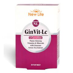 New Life GinVit-Lc Takviye Edici Gıda 30 Tablet