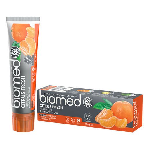 Biomed Citrus Fresh Tam Bakım Sağlayan Doğal Diş Macunu 100 gr