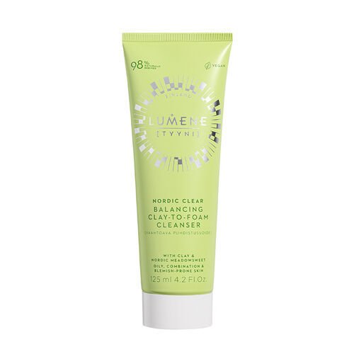 Lumene Nordic Clear Sebum Dengeleyici Kil İçerikli Köpük Temizleyici 125 ml
