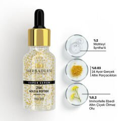 Herbaderm 24K Kırışıklık Karşıtı Serum 30 ml
