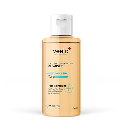 Veela Gözenek Sıkılaştırıcı ve Siyah Nokta Karşıtı AHA BHA Tonik 200 ml