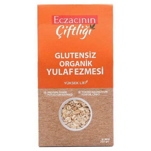 Eczacının Çiftliği Glutensiz Organik Yulaf Ezmesi 250 g