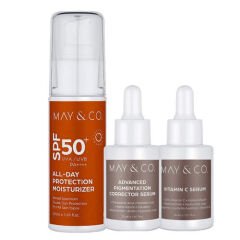May Co Koyu Leke Karşıtı Cilt bakım Seti + SPF 50 Güneş Koruyucu