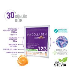 Suda Collagen Multiform+ Magnesium 30 x 15 gr - Portakal Aromalı