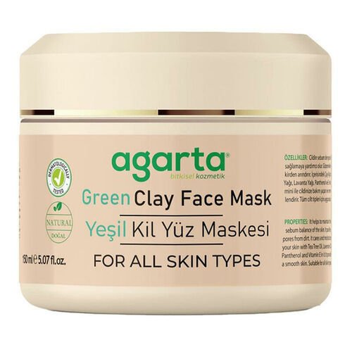 Agarta Doğal Yeşil Kil Yüz Maskesi 150 ml