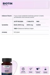 Selfit Biotin 2000 Mcg 100 Tablet