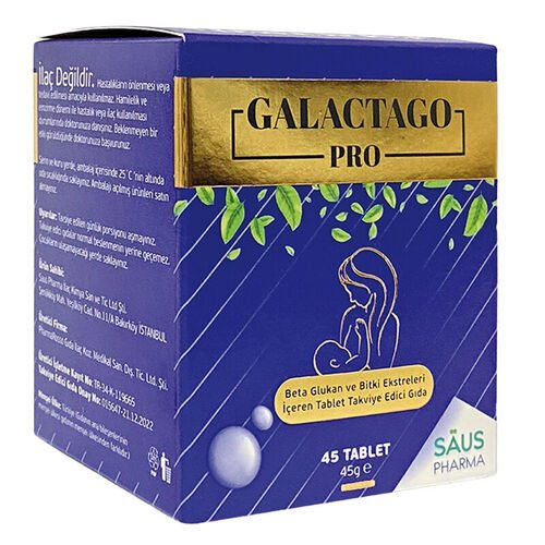Salus İlaç Galactago Pro Beta Glukan Takviye Edici Gıda 45 Tablet
