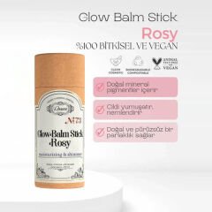 Rosece R73 Işıltılı Stick Vücut Yağı Glow Balm Stick Rosy 75 ml