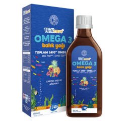 Wellcare Omega 3 Doğal Karışık Meyve Aromalı Balık Yağı 150 ml