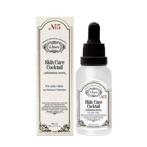 Rosece R05 Cilt Bakım Kokteyli Doğal AHA-BHA Eksfolyan Serum 30 ml