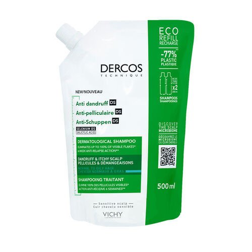 Vichy Dercos  Anti Dandruff Kepek Karşıtı Şampuan 500 ml - Normal ve Yağlı Saçlar