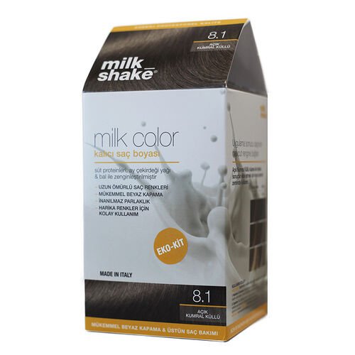 Milk Shake Milk Color Kalıcı Saç Boyası 8.1 - Açık Kumral Küllü - EKO KİT