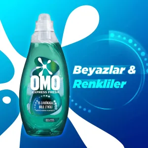 Omo Express Fresh Kötü Koku Karşıtı Beyaz & Renkliler 1480 ML
