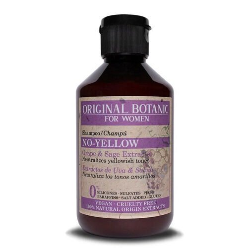 Original Botanic No Yellow Sarı Saçlar İçin Vegan Mor Şampuan Kadın 250 ml