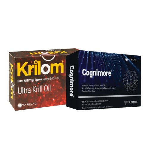 Cognimore 30 Kapsül + Krilom Ultra Krill Oil Takviye Edici Gıda 30 Kapsül