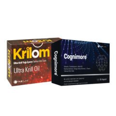 Cognimore 30 Kapsül + Krilom Ultra Krill Oil Takviye Edici Gıda 30 Kapsül