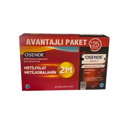 Tab İlaç Osende Demir C İçeren Takviye Edici Gıda Avantajlı Paket
