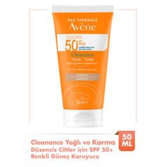 Avene Cleanance SPF50+ Renkli Güneş Kremi 50 ml