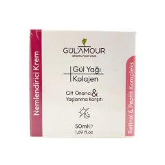 GülAmor Gül Yağı ve Kolajen İçeren Nemlendirici Krem 50 ml