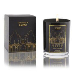 Aurelia Geneve Sandal Ağacı Kokulu Mum 180 gr -Siyah