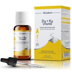 Miraderm D3 + K2 Vitamin Takviye Edici Gıda 20 ml